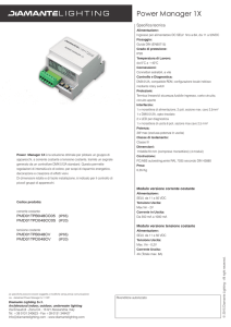 scheda tecnica - Diamante Lighting
