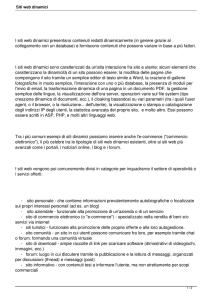 Siti web dinamici