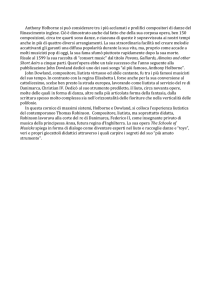 Anthony Holborne si può considerare tra i più acclamati e prolifici