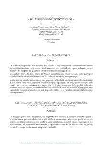 pubblicazioni scientifiche - Psicologicamente