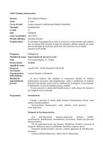 Chimica farmaceutica - Area Corsi di Studio della Seconda