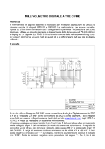 millivolmetro digitale a tre cifre