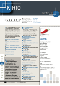 kirio srl - Logistica Management