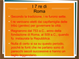 I sette re di roma