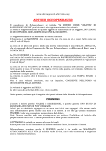 arthur schopenhauer - appunti scuola superiore