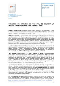 “milioni di attimi”: al via dal 10 giugno la nuova campagna per