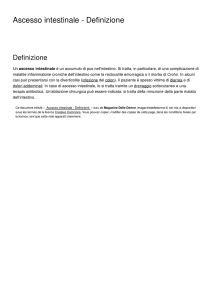 Ascesso intestinale - Definizione