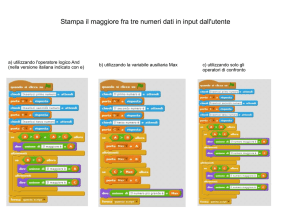Stampa il maggiore fra tre numeri dati in input dall`utente