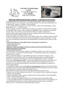 Gastropessi preventiva - Centro Veterinario Acese