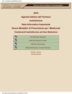 Nota Informativa Isotretinoina