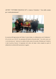 All`ITET “VITTORIO EMANULE III” si rinnova l`iniziativa “ Una stella