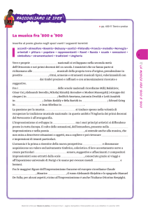 La musica fra Ottocento e Novecento ()