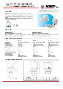 981 - 982 - 983 ATTUATORI ELETTROTERMICI