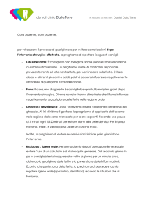 Consigli dopo interventi chirurgici