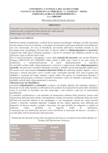 protocollo rilevazione pressione arteriosa
