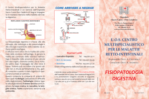 Leggi il pieghevole della Fisiopatologia digestiva