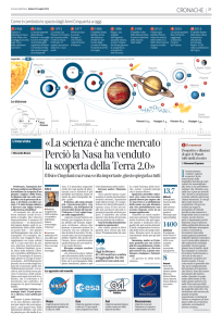 La scienza è anche mercato Perciò la Nasa ha