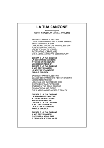 la tua canzone - Andrea SPILLO