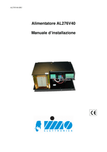 Alimentatore AL276V40 Manuale d`installazione