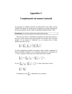 Appendice C Complementi sui numeri naturali
