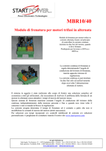 MBR10/40 Modulo di frenatura per motori trifasi in alternata
