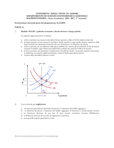 Esercizio per Esercitazione Lunedì 12 12 2106