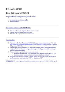 PC con MAC OS Rete Wireless MONACI