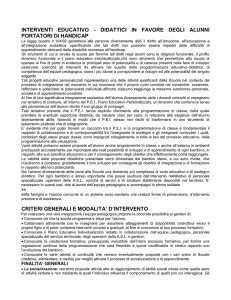 INTERVENTI EDUCATIVO - DIDATTICI IN FAVORE DEGLI ALUNNI
