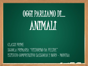 oggi parliamo di animali