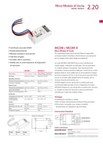 Datasheet Micro Moduli