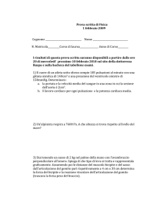 Prova scritta di Fisica 1 febbraio 2009 Cognome Nome ______