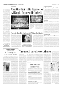 Quattordici volte Rigoletto Al Regio l`opera di Cobelli