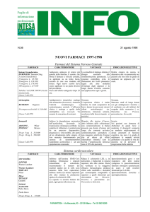 nuovi farmaci 1997-1998