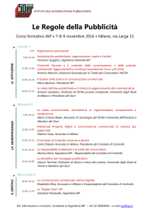 Le Regole della Pubblicità - Istituto dell`Autodisciplina Pubblicitaria
