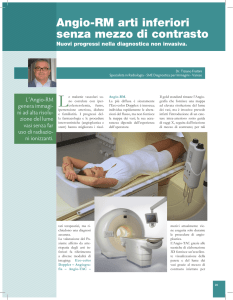 Angio-rM arti inferiori senza mezzo di contrasto