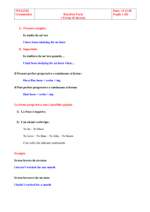 E` un verbo regolare