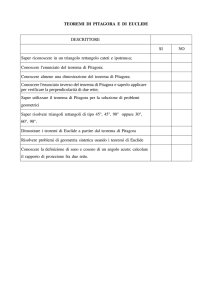 TEOREMI DI PITAGORA E DI EUCLIDE DESCRITTORE SI NO