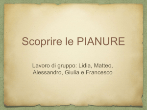 Scoprire le PIANURE
