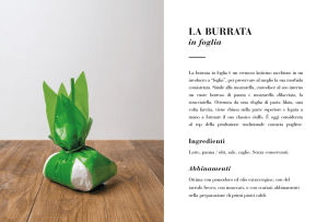 LA BURRATA in foglia