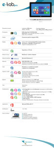 con tecnologia IPS ad ampia visio - E-Tab