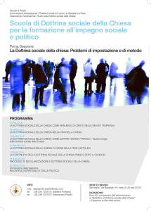 Scuola di Dottrina sociale della Chiesa per la formazione all