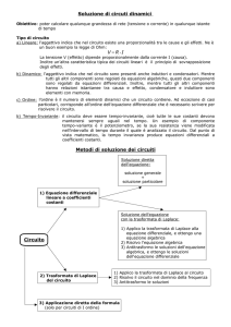 Soluzione circuiti dinamici