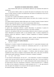 reazioni di ossido-riduzione