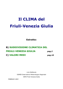 il clima - Arpa FVG