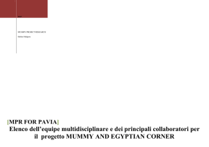 EQUIPE Progetto Egyptian Corner Mummia