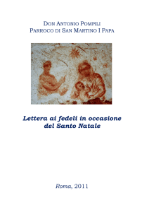 Lettera ai fedeli per il S.Natale 2011