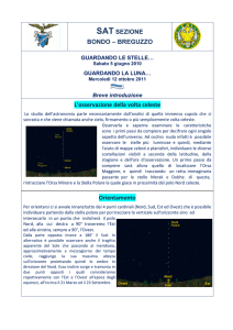 L`osservazione della volta celeste