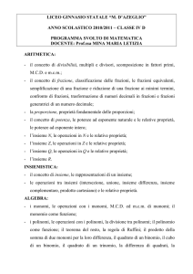 CLASSE IV Da.s. 2010-2011 - Liceo Classico D`Azeglio