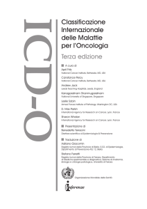 Classificazione Internazionale delle Malattie per l`Oncologia