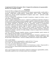 Complementi di Chimica Inorganica. Mod A Composti di